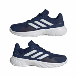 adidas Courtjam Control 3 Tennisschuhe Herren JR1750 - dark blue/zero met./cloud white 42