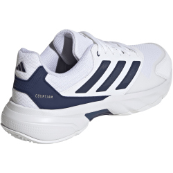 adidas Courtjam Control 3 Tennisschuhe Herren JR1749 - cloud white/dark blue/cyber met. 41 1/3