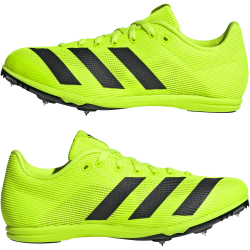 adidas allroundstar Track & Field Leichtathletik Laufschuhe Kinder KK1209 - lucid lemon/core black/silver met. 35