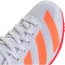 adidas allroundstar Track & Field Leichtathletik Laufschuhe Kinder JR4876 - cloud white/lucid orange/silver met. 33