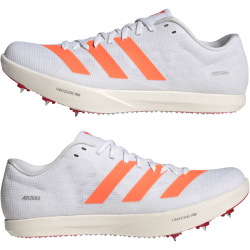 adidas Adizero Weitsprungschuhe Herren JQ0807 - cloud white/lucid orange/lucid red 40 2/3