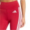 adidas Optime Essentials 3-Streifen 7/8-Leggings Damen KF8557 - active maroon/white XS