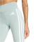adidas Optime Essentials 3-Streifen 7/8-Leggings Damen KC2948 - wonder sage/white S