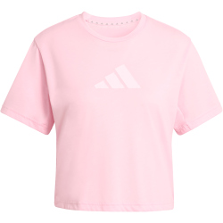 adidas Train Essentials Big Logo Trainingsshirt Damen KC5561 - true pink XS