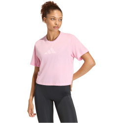 adidas Train Essentials Big Logo Trainingsshirt Damen KC5561 - true pink XS