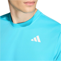 adidas Club Climacool 3-Streifen Tennisshirt Herren KB9728 - signal cyan S