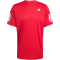 adidas Club Climacool 3-Streifen Tennisshirt Herren KB9727 - pure ruby S
