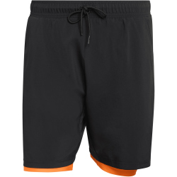 adidas Club Tennis Climacool 2in1 Trainingsshorts Herren KB9733 - black/pure orange S