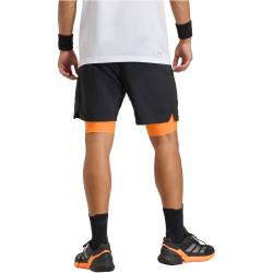 adidas Club Tennis Climacool 2in1 Trainingsshorts Herren KB9733 - black/pure orange S
