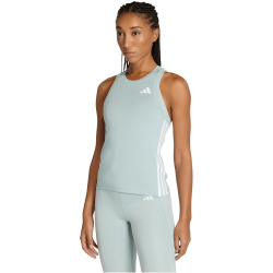 adidas Train Essentials 3-Streifen Workout Tanktop Damen KC2970 - wonder sage/white M