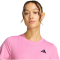 adidas Essentials 3-Streifen Workout Trainingsshirt Damen KT3998 - st tropic bloom/black S