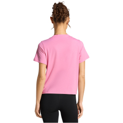 adidas Essentials 3-Streifen Workout Trainingsshirt Damen KT3998 - st tropic bloom/black M