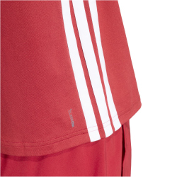 adidas Essentials 3-Streifen Workout Trainingsshirt Damen KF8556 - active maroon/white XS