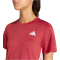 adidas Essentials 3-Streifen Workout Trainingsshirt Damen KF8556 - active maroon/white S