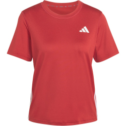 adidas Essentials 3-Streifen Workout Trainingsshirt Damen KF8556 - active maroon/white M