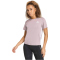 adidas Essentials 3-Streifen Workout Trainingsshirt Damen KC3026 - preloved fig/white XS