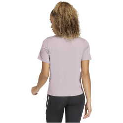 adidas Essentials 3-Streifen Workout Trainingsshirt Damen KC3026 - preloved fig/white M