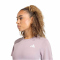 adidas Essentials 3-Streifen Workout Trainingsshirt Damen KC3026 - preloved fig/white M