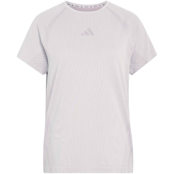 adidas Seamless Knitted Trainingsshirt Damen KE6866 - ice purple/preloved fig S