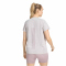 adidas Seamless Knitted Trainingsshirt Damen KE6866 - ice purple/preloved fig S