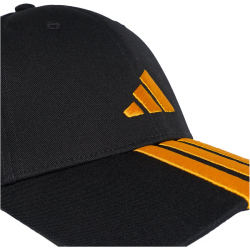 adidas 3-Streifen New Logo Baseball Cap KE5879 - black/collegiate gold 52 - 54 cm