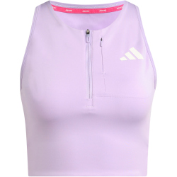 adidas Adizero Running Gel Pocket Cropped Laufshirt Damen...