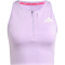 adidas Adizero Running Gel Pocket Cropped Laufshirt Damen JV7175 - powder plum L
