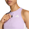 adidas Adizero Running Gel Pocket Cropped Laufshirt Damen JV7175 - powder plum L