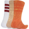 3er Pack adidas Stonewash Crew Socken KC5725 - fox orange/warm sandstone/white 34-36