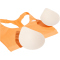 adidas Optime Essentials Workout Mid Support Sport-BH Damen KA4729 - pure orange S