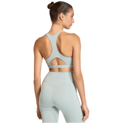 adidas Optime Essentials Workout Mid Support Sport-BH Damen KA4725 - wonder sage XS