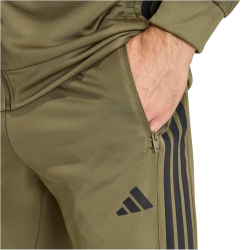 adidas Workout Essentials All-Set 3-Streifen Knit Trainingshose Herren KE2304 - olive strata/black S