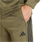 adidas Workout Essentials All-Set 3-Streifen Knit Trainingshose Herren KE2304 - olive strata/black S