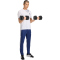 adidas Workout Essentials All-Set 3-Streifen Knit Trainingshose Herren KC8152 - dark blue/white XS