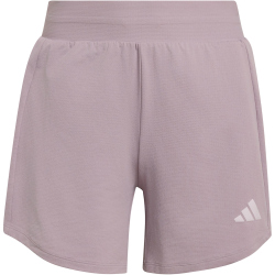 adidas Pacer Essentials Knit High Rise Trainingsshorts Damen KD9849 - preloved fig/white XS/3"