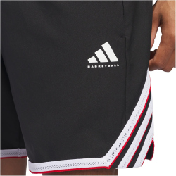 adidas Crazy Lite Basketballshorts Herren JN0327 - black/white/red S/11"