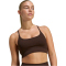 adidas All Me Rib Low Support Sport-BH Damen JZ4958 - aurora coffee XXS