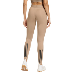 adidas Hyperglam 3-Streifen Leggings Damen KS0406 - chalky brown S