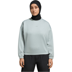 adidas Motion Essentials Cover-Up Sweatshirt Damen KD0269 - wonder sage L