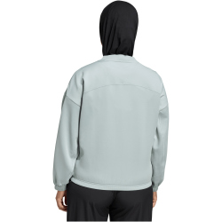 adidas Motion Essentials Cover-Up Sweatshirt Damen KD0269 - wonder sage L