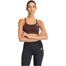adidas Optime Essentials Workout Light Support Sport-BH Damen KC7710 - aurora coffee S