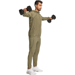 adidas Tech Apparel Trainingsjacke Herren KC7874 - olive strata S