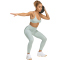 adidas Optime Essentials No Front Rise Seam 7/8-Leggings Damen KB7878 - wonder sage L