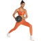 adidas Optime Workout 3-Streifen Mid Support Sport-BH Damen KD1527 - fox orange/fox orange S