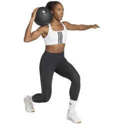 adidas Optime Workout 3-Streifen Mid Support Sport-BH Damen KA0103 - white/black XS