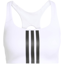adidas Optime Workout 3-Streifen Mid Support Sport-BH Damen KA0103 - white/black S