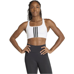 adidas Optime Workout 3-Streifen Mid Support Sport-BH Damen KA0103 - white/black S