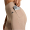 adidas Optime Essentials Stash Pocket 7" kurze Leggings Damen JZ0830 - chalky brown M