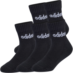 5er Pack adidas Linear Kids Ankle Freizeitsocken Kinder KC6915 - black/black/black/black 28-30