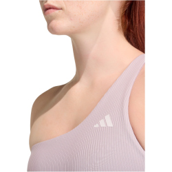 adidas Optime Workout Rib One Shoulder Light Support Sport-BH Damen KA0180 - preloved fig L